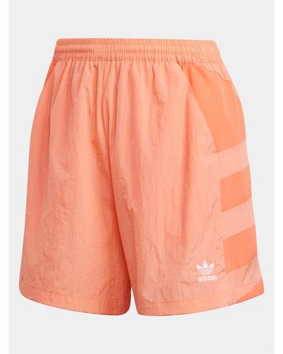 adidas Large logo shorts - Orange