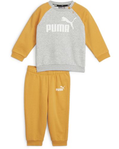 PUMA Minicats essentials joggingset mit raglanärmeln - 92 - Braun
