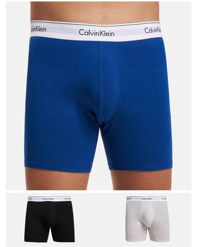 Calvin Klein Unterwäsche 3er-pack boxershorts - s - Blau