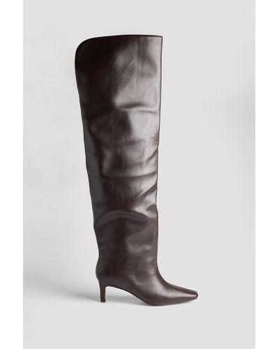 NA-KD Stiefel pfennigabsatz/stiletto - Braun