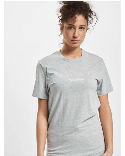 Calvin Klein Unterwäsche s/s t-shirt mit rundhalsausschnitt - Grau