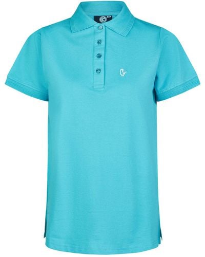 Schietwetter Piqué-polo-shirt "kaja", 100% baumwolle, luftig leicht - Blau