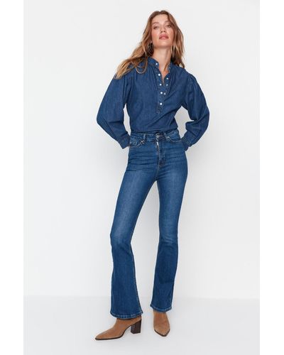 Trendyol Jeans bootcut - Blau