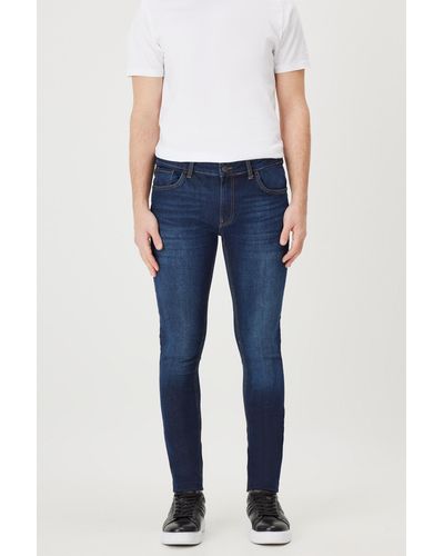 AC&Co / Altınyıldız Classics Dunkele slim fit slim fit magic denim flexible jean-jeans - Blau