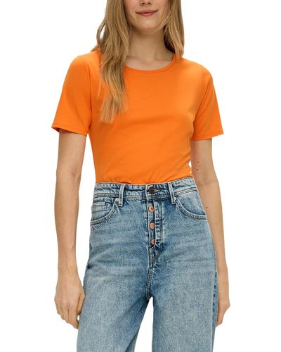 S.oliver T-shirt, slim fit - Orange