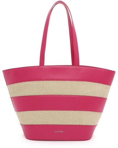 SURI FREY Handtasche strukturiert - Pink