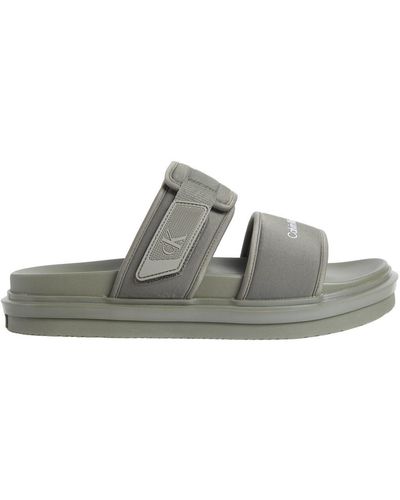 Calvin Klein Doppelriemen-sandalen wb in br - Grün
