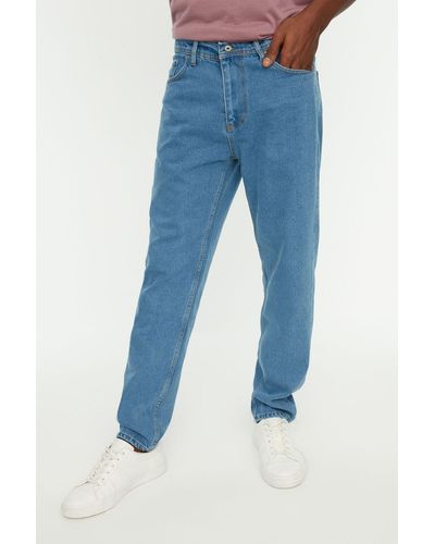 Trendyol E relax-fit-jeans jeans - Blau