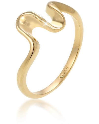 Elli Jewelry Ring wellen wave strand maritim 925 sterling silber - Mettallic