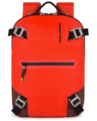 Piquadro Pq-m rucksack rfid 37 cm laptopfach - Rot