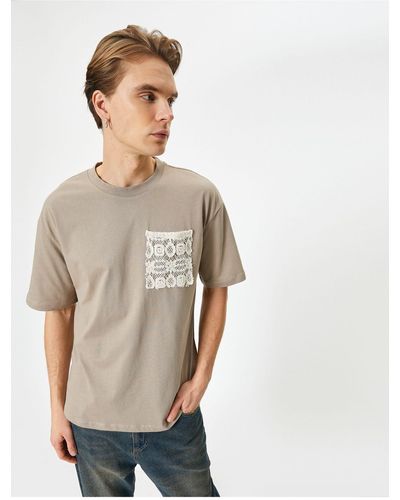 Koton T-shirt regular fit - Grün