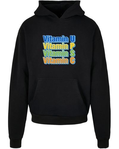 Upscale by Mister Tee Vitamin upsc ultra heavy oversize hoodie - Schwarz