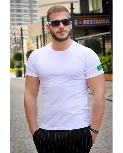 Madmext T-shirt regular fit - Weiß