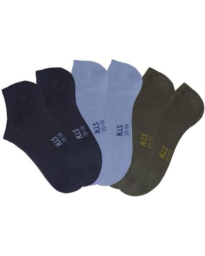 H.i.s. Socken unifarben - 39-42 - Blau