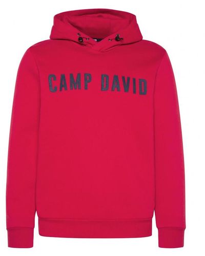 Camp David Kapuzensweatshirt back on stage hoodie - Rot
