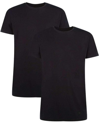 Bamboo Basics T-shirt , 2er pack unterhemd, rundhals, single jersey - Blau