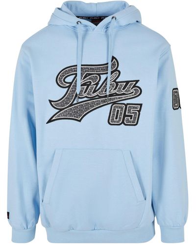 Fubu Fm224-035-1 varsity heavy hoodie - Blau