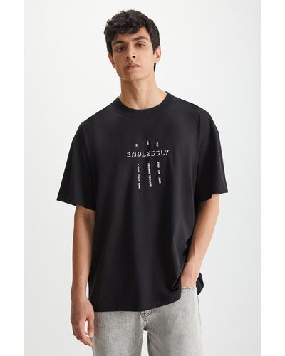 Grimelange T-shirt , 100 % baumwolle, rundhalsausschnitt, bedruckt, - Schwarz