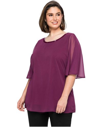 Sheego Tunika relaxed fit - Lila