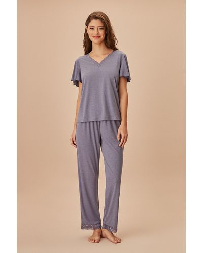 SUWEN Almira pyjama-set - Natur