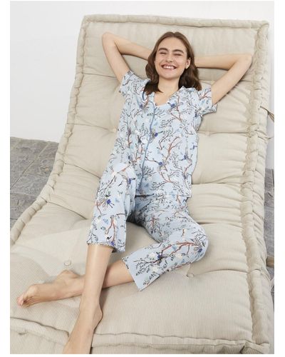 LC Waikiki Pyjama set print - Blau