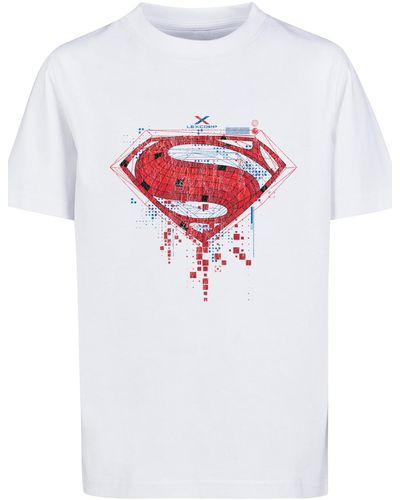 dc mit comics Grau logo-wht DE 122–128 t-shirt in Lyst geo kids | F4NT4STIC - Kinder superman basic