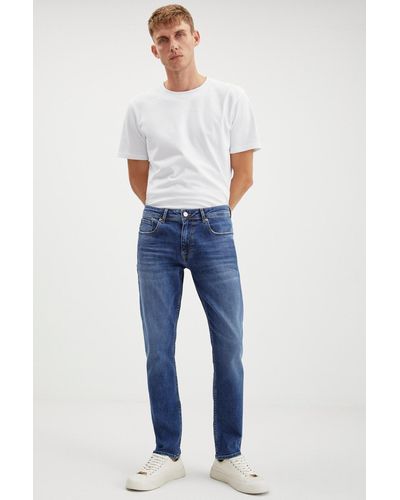 Grimelange Herman denim-jeans mit dicker, strukturierter slim-passform in - Blau