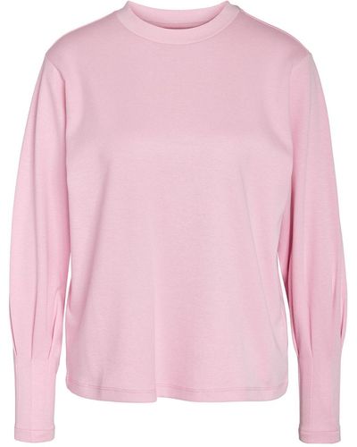 Noisy May Sweatshirt figurbetont - Pink
