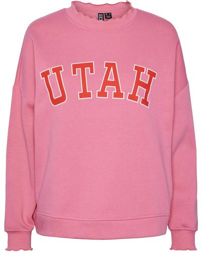 Pieces Sweatshirt regular fit - Pink