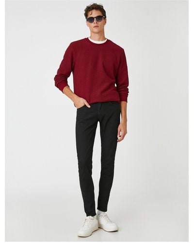 Koton Skinny-fit-jeans – michael jean - Rot