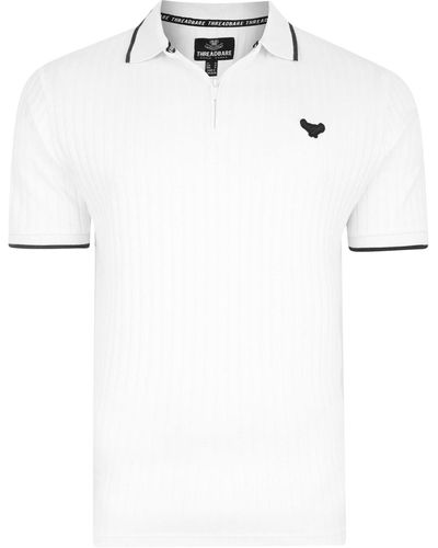 Threadbare Poloshirt regular fit - Weiß