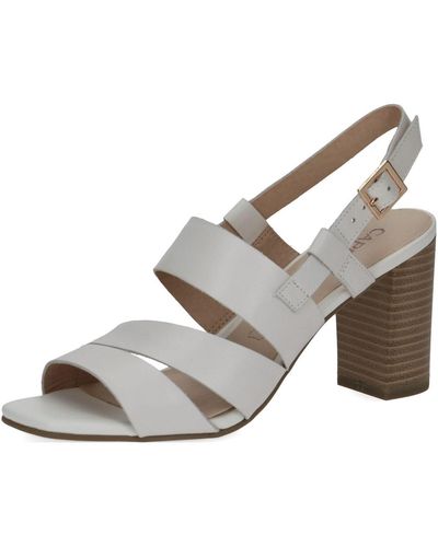 Caprice High heels blockabsatz - Weiß