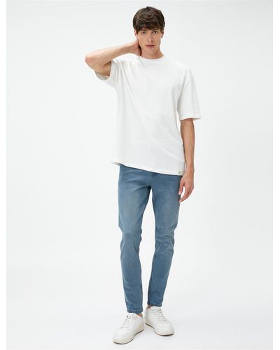 Koton Slim-fit-jeans – brad jean - Weiß