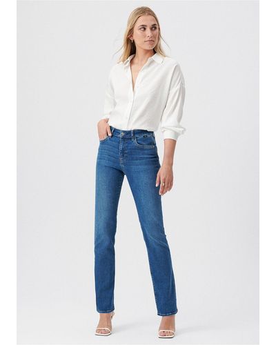 Mavi Kendra everyday casual vintage indigoe jeanshose 1074685867 - Blau