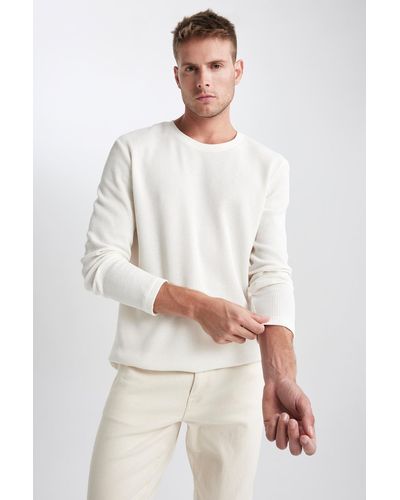 Defacto Slim-fit-t-shirt - Weiß