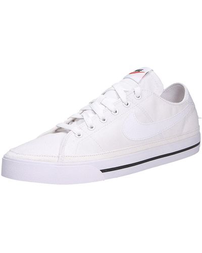 Nike Sneaker flacher absatz - Weiß