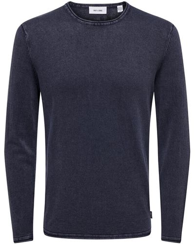 Only & Sons Sweatshirt regular fit - Blau