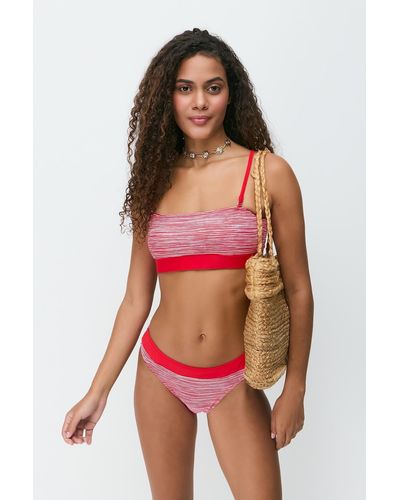 C&City Trägerloses bikini-set 3265 - Rot