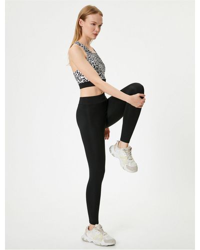 Koton Sport-leggings mit hoher taille und schmaler passform - Mehrfarbig
