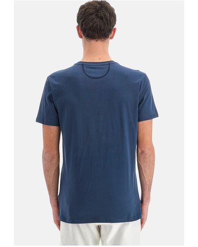 La Martina Shirt t-shirt regular fit winford mit logo-print - Blau