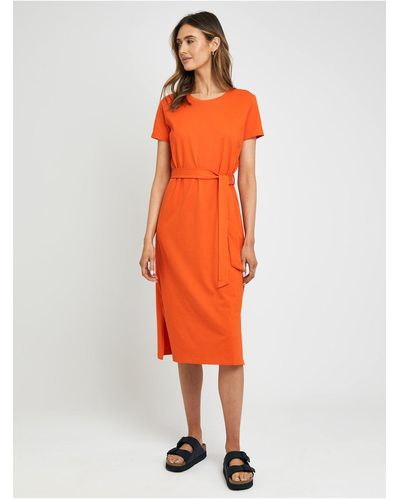 Threadbare Kleid thb gemma midi - Orange