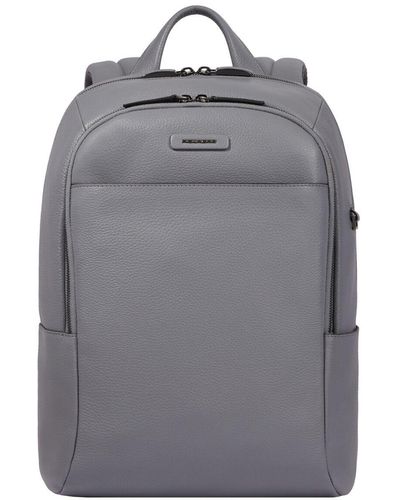 Piquadro Modus special rucksack leder 39 cm laptopfach - Grau