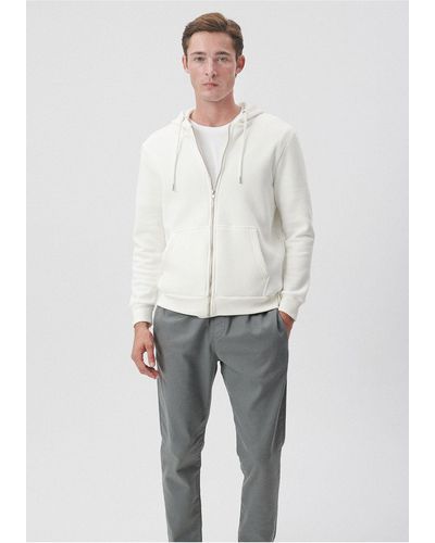 Mavi Es sweatshirt mit kapuze und reißverschluss -70057 - Grau