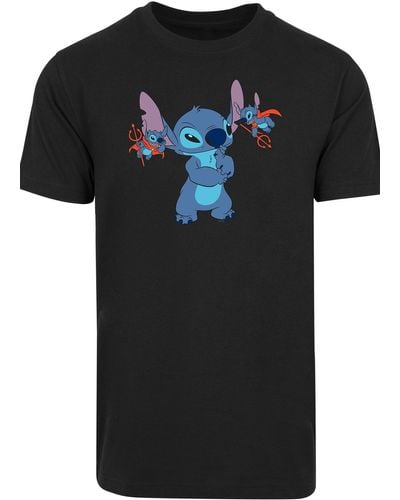F4NT4STIC Disney | rundhalsausschnitt and für Blau DE Lyst little devils mit stitch t-shirt in Herren lilo