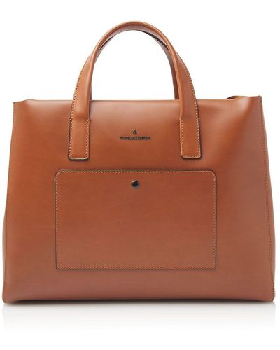Castelijn & Beerens Dama sofie handtasche leder 43 cm laptopfach - Braun