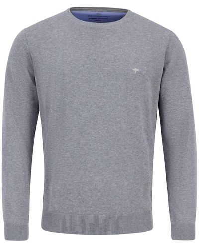 Fynch-Hatton Pullover strickpullover mit rundhalsausschnitt - Grau