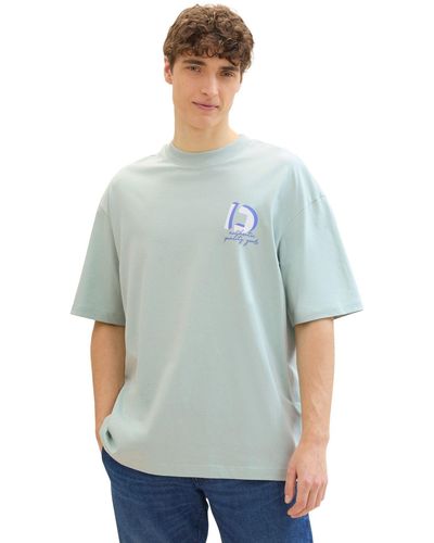 Tom Tailor T-shirt mit print - Blau