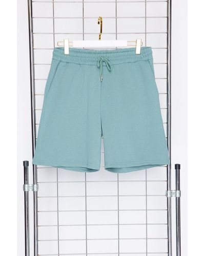 Trendyol Mint-schwarze shorts und bermudas im 2er-pack, regular/normal fit - Blau
