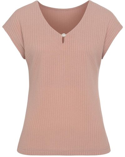 Lascana T-shirt regular fit - Pink