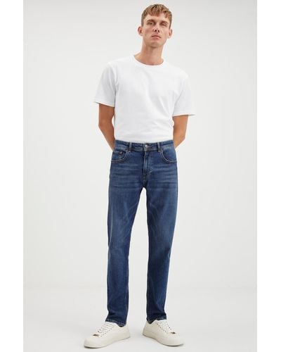 Grimelange Davın denim-jeans mit dicker struktur, schmaler passform, gemustert, dunkel - Blau